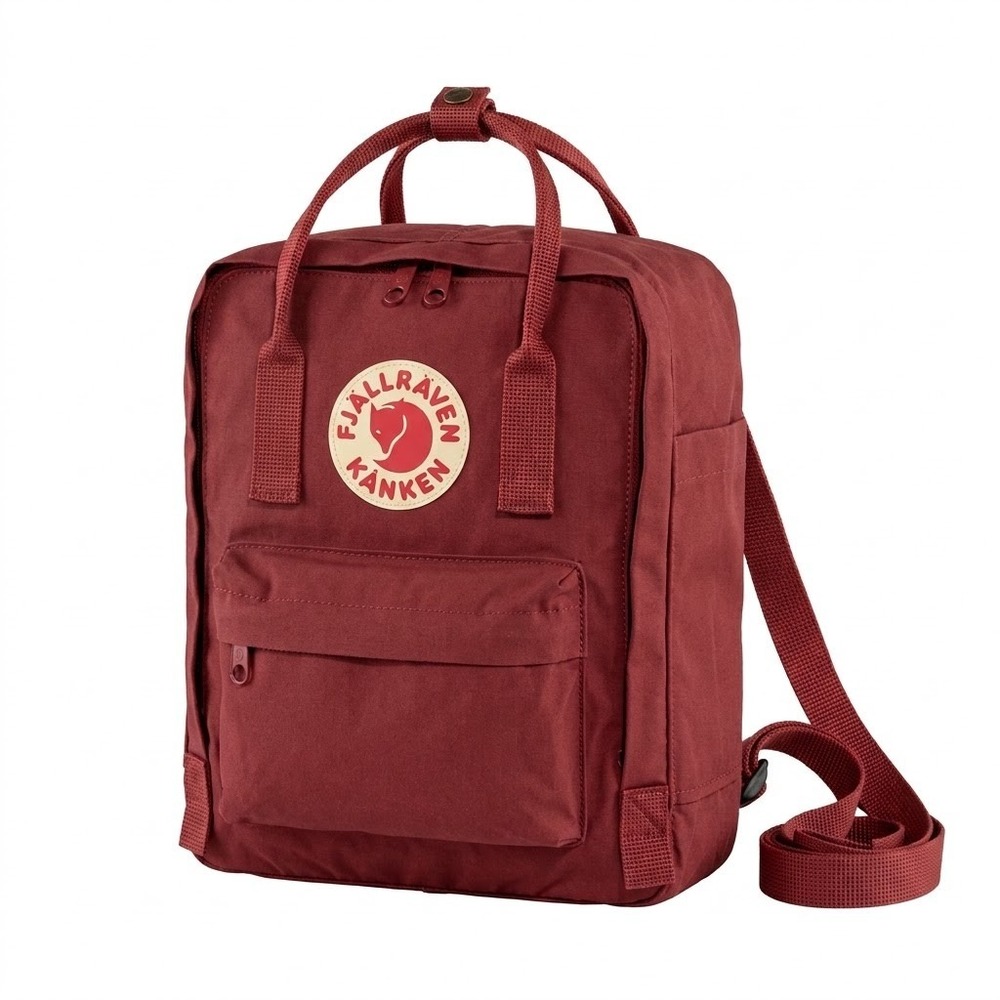 Fjällräven Kånken Mini Backpack Burgundy/Maroon Classic Fox Logo